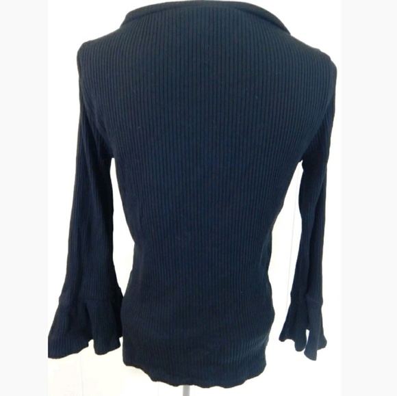 J. Crew Ribbed Bell Sleeve Top - Picture 3 of 3
